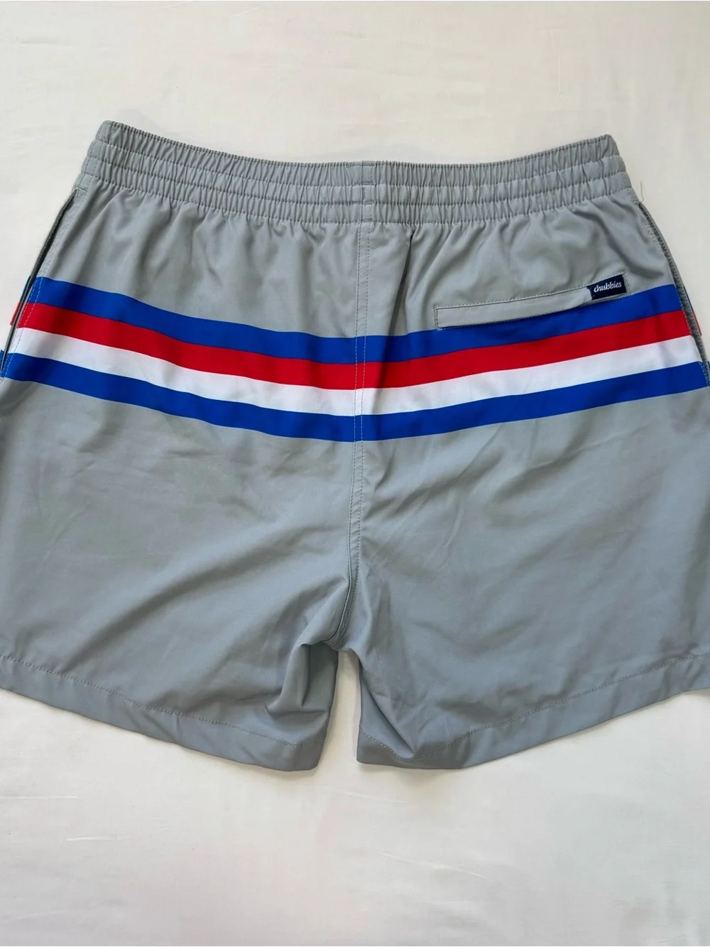 Chubbies The Red White And Whose Mans 5.5” Swim Trunks Men’s Large Lined Outdoor